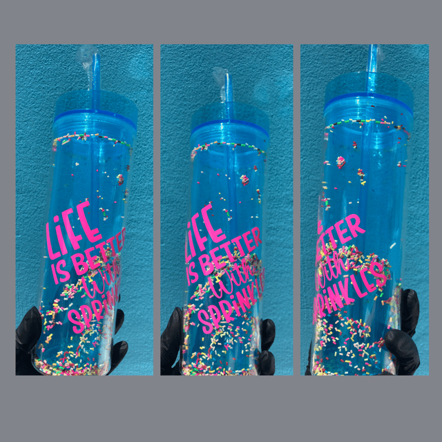 Life is Better with Sprinkles Acrylic Tumbler