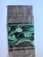 Seagrass Glow Embroidered Scarf