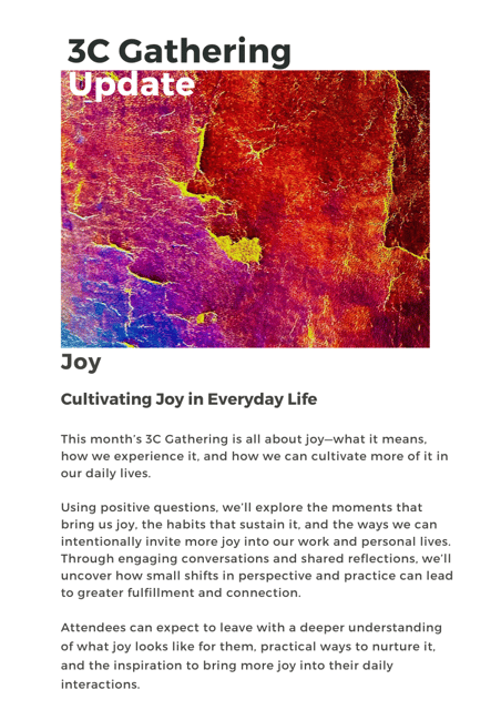 February 3C Gathering - Joy